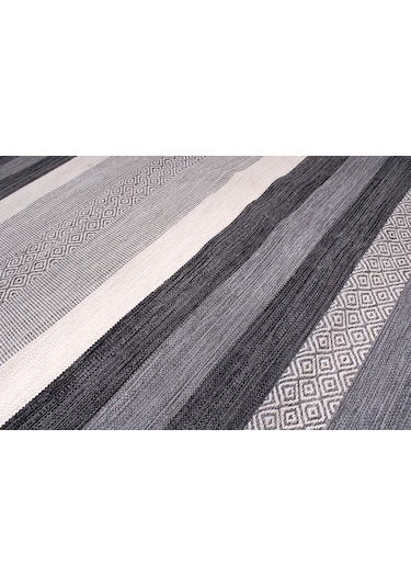 My Home Halı Trb-04 Gri İskandinav El Dokuma Kilim Gri