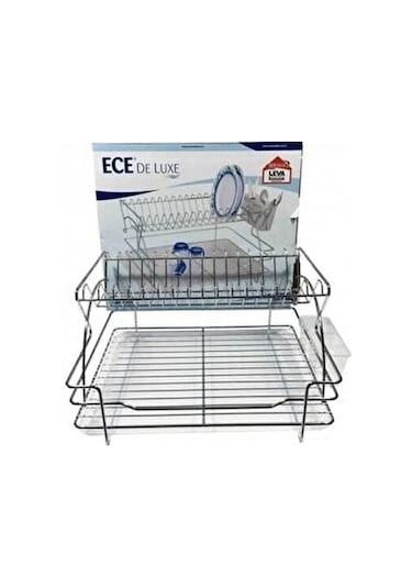 Ece Metal De Luxe Paslanmaz Bulaşık Sepeti 1 Adet Gümüş