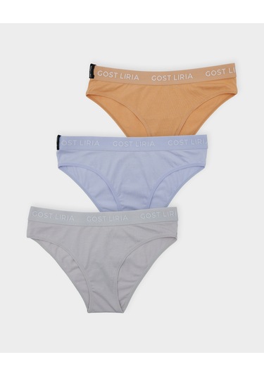 Gost Liria Cool Pastel Kadın Slip 3 Lü Paket - Çok Renkli Çok Renkli