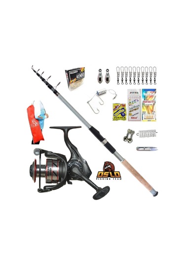 Oslo Avalon 4000 Remixon 240m 60-120gr Kıyı Spin Olta Takımı Seti