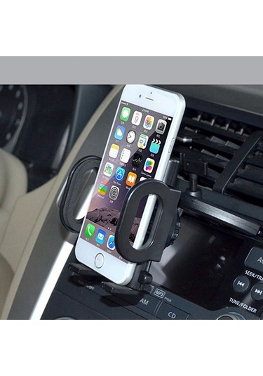Luckysouk Betty Becky İphone Uyumlu Cep Telefonu Gps Için Evrensel Dönebilen Araç Cd Yuvası Montaj Braketi Tutucu Siyah Havalandırma Hayır Onf3dh