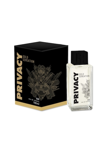 Privacy Gold Sensation Erkek Parfüm Şeffaf Şişe EDT 100 ML