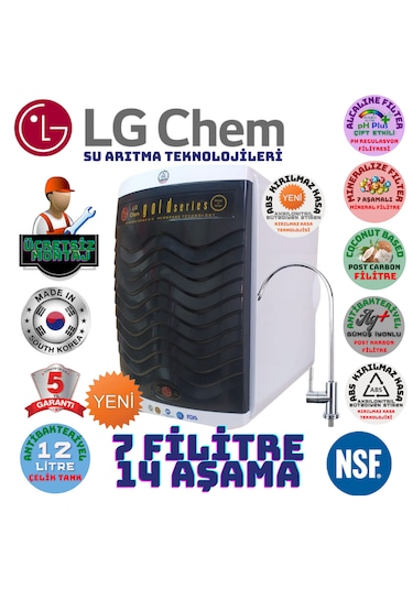 Lg Chem Gold Byz Shy Montajdahil 12lt 7fl 14aşama Su Arıtma Cihaz