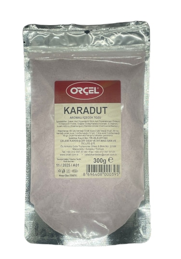 Orçel Karadut Aromalı İçecek Tozu Oralet Çay 300 G