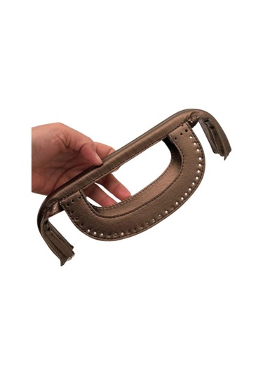 Çanta Aksesuar 25 Cm Suni Derili Bakır Renk Gizli Çanta Bursu Yeni Model
