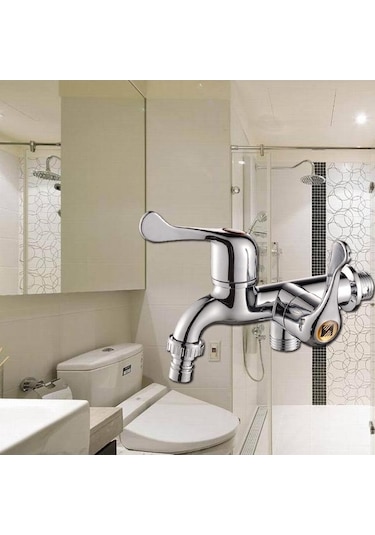 Bosphorusboutique02 Suntek Duvar Mont Soğuk Su Banyo Musluğu 2 - Yüzey Sprey Boyalı, Dayanıklı, Su Kaçağı Yok 2