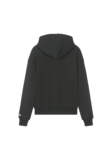 Msgm Çocuklar Için Logo Baskılı Pamuklu Kapüşonlu Sweatshirt - Koyu Gri