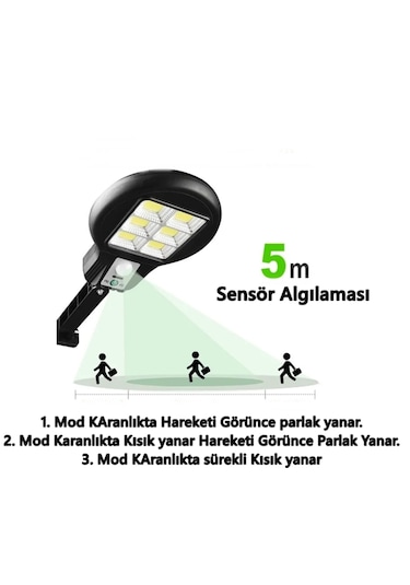 Cl-182-6 Güneş Enerjili Solar Sokak Lambası - Bahçe Aydınlatması