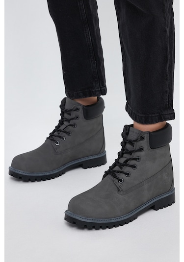 Tonny Black Rahat Kalıp Termo Taban Unisex Bot - Füme