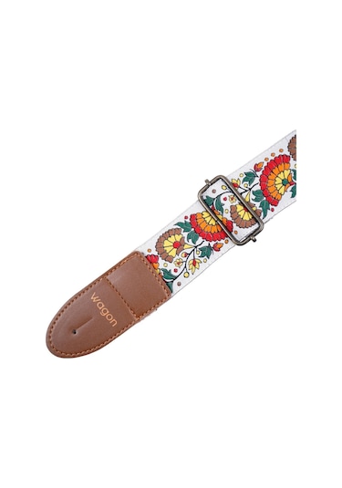 Wagon Straps Vintage Serisi Gitar Askısı - Flower Rainbow