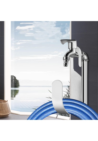 Vkemall Stokastik Çelik Delme Yok Su Hortumu Rafları: Bahçe, Garaj İçin Ağır Duty Asma Tipi Organize Edici Tutucu Al-374