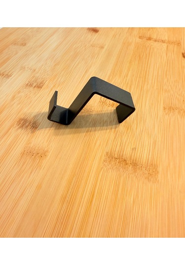 Askılık Kapı Arkası Bornoz Askılığı Mutfak Banyo Askı Siyah