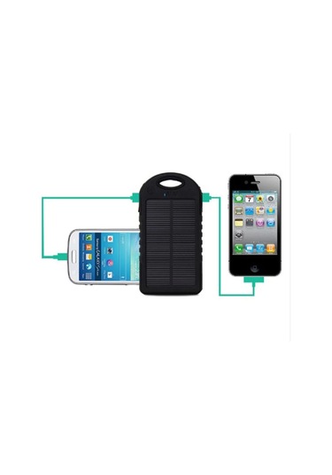 Güneş Enerjili Işıklı Solar Taşınabilir Usb Girişli Şarj Cihazı Powerbank 15000 Mah Diğer