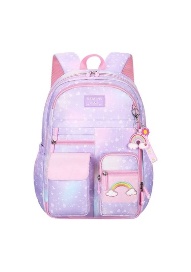 Enjoy Homee Su Geçirmez, Büyük Kapasiteli Ilkokul Çantası, Açık Kapılı, Çok Fonksiyonlu Omuz Çantası J4kbqz Mor