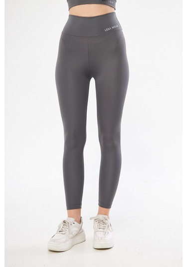 Lesa Wear Yüksek Bel Likralı Toparlayıcı Tayt Antrasit
