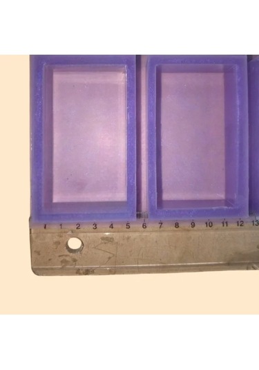 Reçine Epoksi Sabun Mum Silikon Kalıp 8x4x2 Cm Kod:58