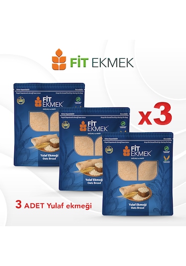 Fit Yulaf Lavaş Ekmeği 3'lü