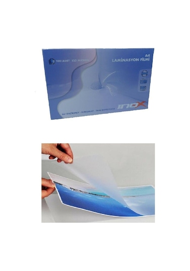 A3 Laminasyon 125 Mic. 20 Li 1 Paket İnox Laminasyon