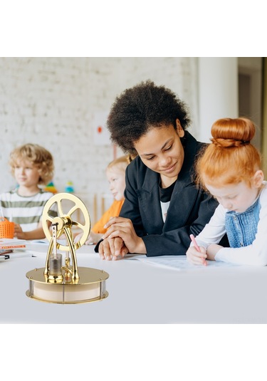 Ximistore9 D3 Metal Buhar Motoru - Bilimsel Deney Seti Ve Eğitici Oyuncak Hediyelik