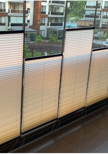 As Perde Pvc - Cam Balkon Uyumlu Ekonomik Plise Perde Vidalı