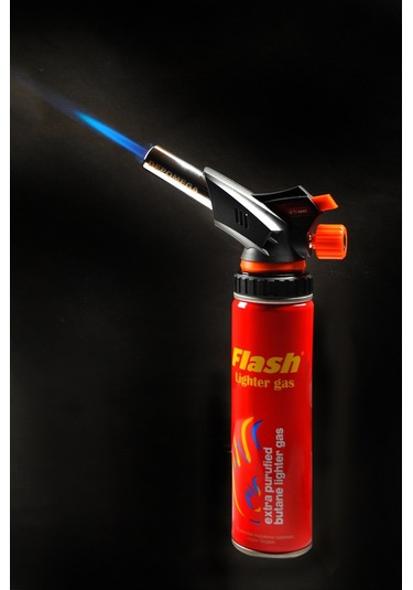 Depomega Ws-509c 1300 Derece Profesyonel Pürmüz Kafa Çakmak + Gaz 3 Adet Çok Renkli