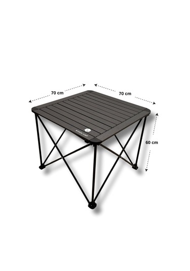 Katlanır Kamp Masası Büyük - Sılver