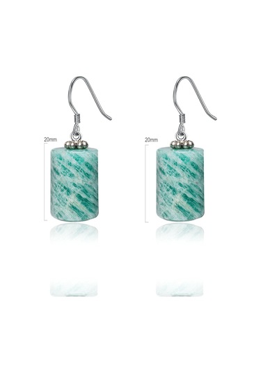 Sertifikalı Doğal Akuamarin Taşı Doğal Taş Kolye Küpe Seti Çok Renkli