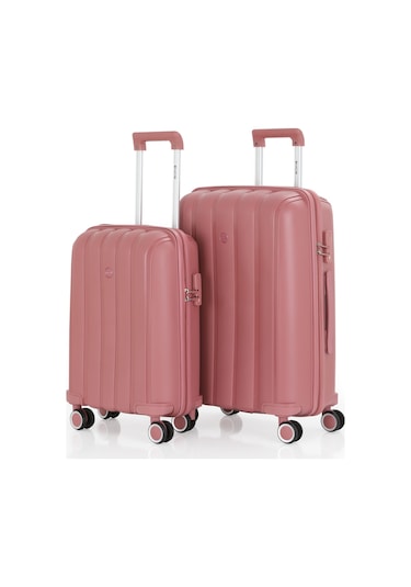 Mçs Polipropilen 2li Valiz Seti Orta & Kabin V305 S21yy1000076-set 00418 Koyu Pudra