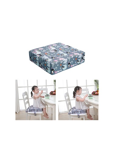 Suntek Magideal Taşınabilir Yemek Sandalyesi Yükseltici Minder Ayı-gri