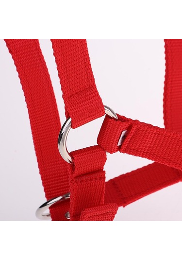 Homyl Ayarlanabilir Naylon Dokuma Binicilik Batı At Kırmızı-m Kırmızı M