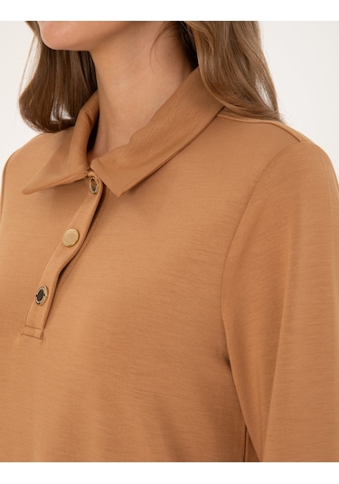 Pierre Cardin Kadın Camel Elbise Örme 50308163-vr015 Camel