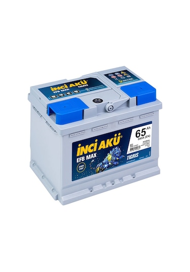 İnci 12V 65 Ah Amper Efb Max Tigris 640 A En Start-Stop Akü