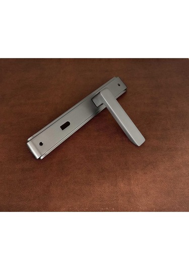 Bella Mat Skoç Füme Lüx Zamak Aynalı Oda Kapı Kolu 1 Takım