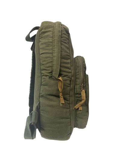 Kaliteli Vintage Salaş Disayn Günlük Gezi Spor Sırt Çantası Matanza Bag 30x42cm Haki