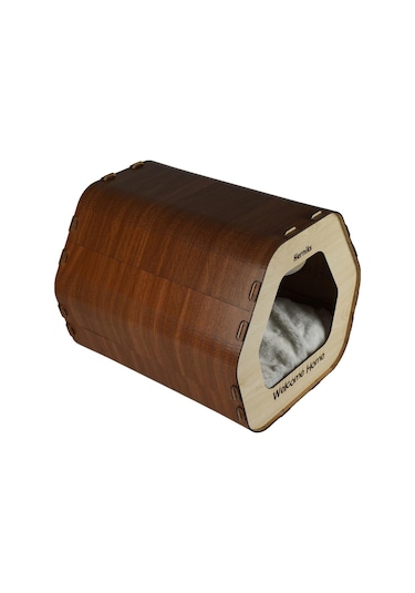 Herniks Mdf Altıgen Kedi Evi 36 CM Hr3029
