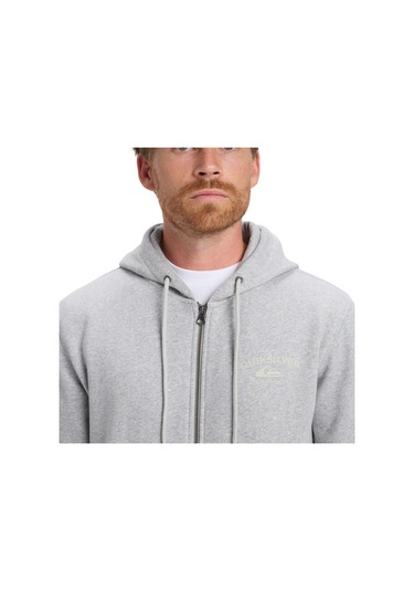 Quıksılver Zıp Hood Chest Logo 6494 Gri