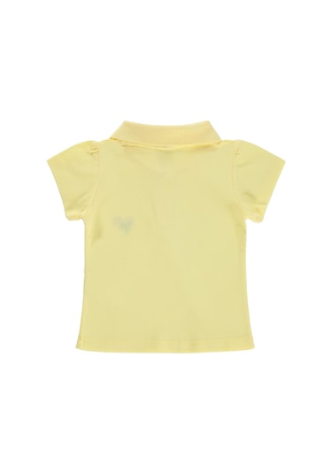 Civil Baby Çiçek Nakışlı Basic 6-18 Ay Tişört - Sarı Açık Sarı