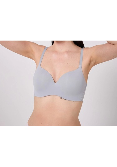 Freshness Msf02 Geniş Sırt Kuşaklı Lazer Kesim Sütyen Gri