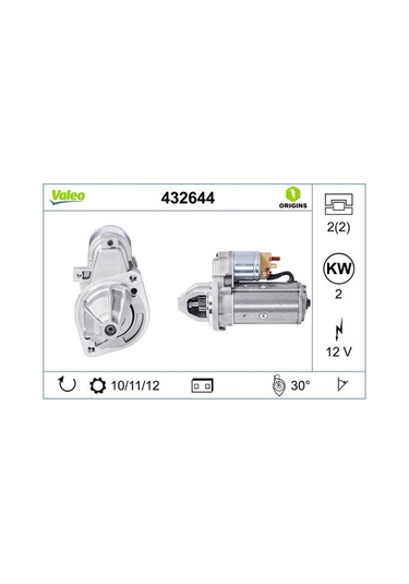 Valeo 12v Marş Motoru 11 Diş 2 Kw Mercedes