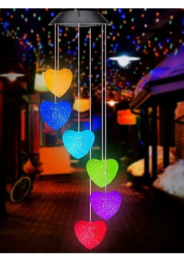 Greentech Güneş Enerjili Renk Geçişli Kristal Kalp Aydınlatma / Gt-sl40 Pil : Ni-mh 1.2v 600mah