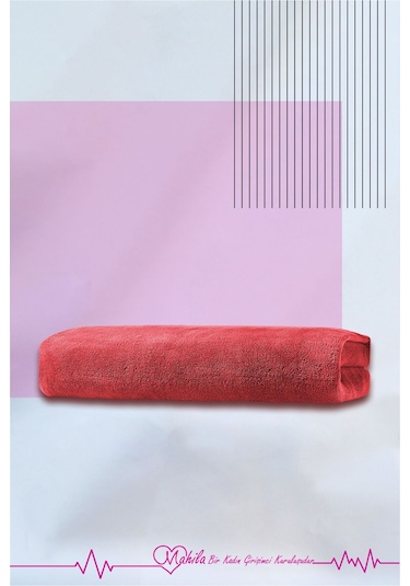 1 Adet 50x90 Pamuk Havlu, Premium Havlu, Spor Havlusu, Fitness Havlusu, Berber Kuaför Havlusu Kırmızı