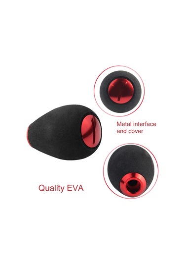 Dianziye Ekfan Balık Makinesi Donanım Seti - Mor Eva Kolu + Metal Kapağı 39x26mm