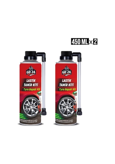 GD24 Lastik Tamir Spreyi Köpüğü Kiti 2 x 450 ML