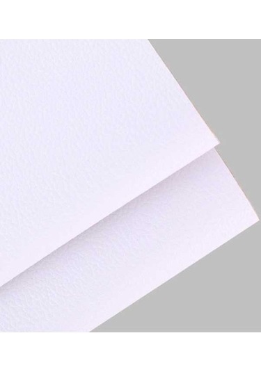 Tongxida 30x137 Cm Kendinden Yapışkanlı Deri Yama, Beyaz Araba Koltuğu Tamir Etiketi