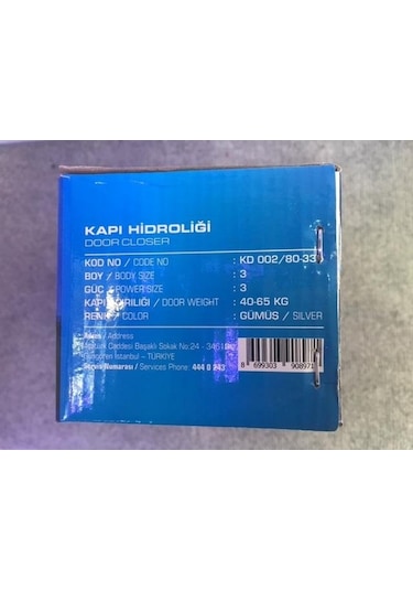 Kale Arco Kapı Hidroliği 3 Numara 40-65 Kg Kd002/50-330