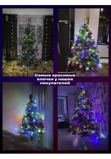 Twinklegarlooo Renkli Noel Ağacı Süsü 131767454 Sesli Kontrol