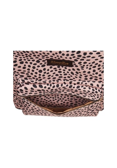 Bloominbag Leopard Love 13-14 İnç Laptop / Macbook Sırt Çantası Somon