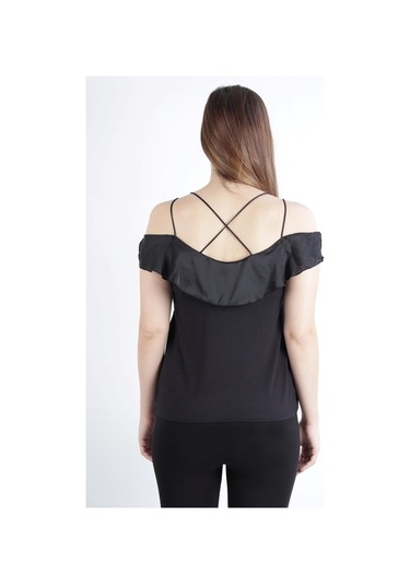 Alexandergardı Askılı Fırfırlı Madonna Yaka Bluz (B20-Cmlblz02)