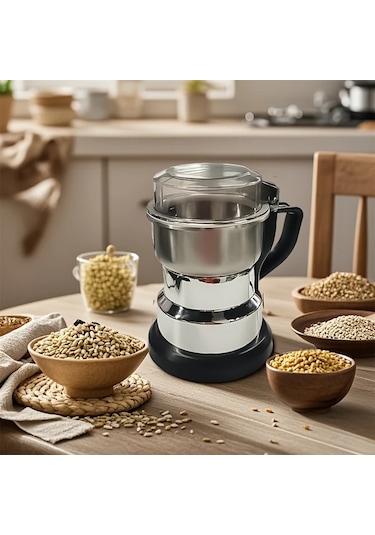 Motion003 220v Avrupa Standartlı Elektrikli Öğütücü Simli Ev Tipi Çok Amaçlı Tahıl Değirmeni Ultra İnce Kahve Çekirdeği Öğütücü Baharat Ve Kuruyemişler İçin Küçük Kırıcı Simli