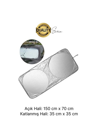 Katlanabilir Ön Cam Araba Güneşliği Uv Işık Engelleyici Isı Koruması Perde Çantalı Koruma Gölgelik